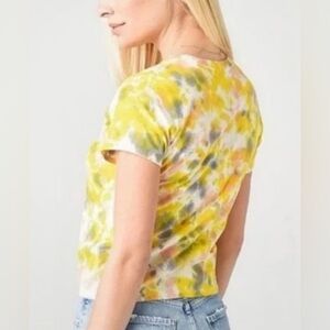 AGolde Linda T Shirt Short Sleeve Tie Dye Size Small Organic Cotton